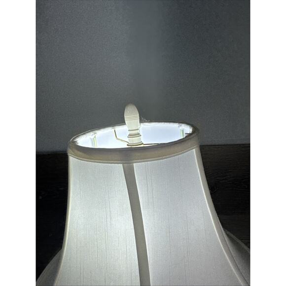 RALPH Lauren Chrome Candlestick Table Lamp 34” with Shade - Picture 5 of 8